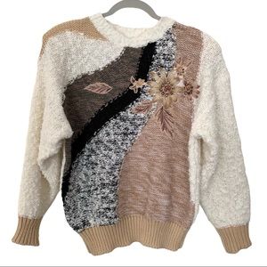 Vintage Needles & Yarn Mock neck Pullover Sweater